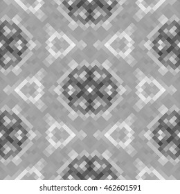 Kaleidoscopic low poly rhomb style vector mosaic background