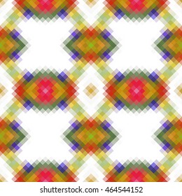 Kaleidoscopic low poly rhomb style vector mosaic background