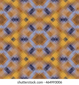 Kaleidoscopic low poly rhomb style vector mosaic background