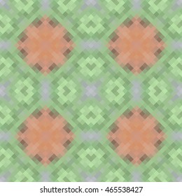 Kaleidoscopic low poly rhomb style vector mosaic background