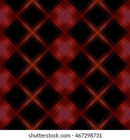 Kaleidoscopic low poly rhomb style vector mosaic background