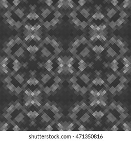 Kaleidoscopic low poly rhomb style vector mosaic background