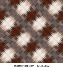 Kaleidoscopic low poly rhomb style vector mosaic background