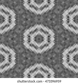 Kaleidoscopic low poly rhomb style vector mosaic background