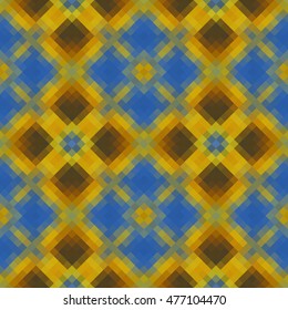 Kaleidoscopic low poly rhomb style vector mosaic background