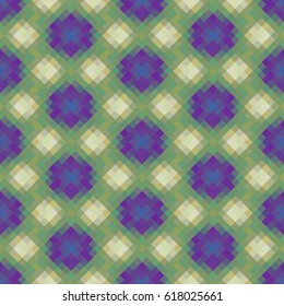 Kaleidoscopic low poly rhomb style vector mosaic background