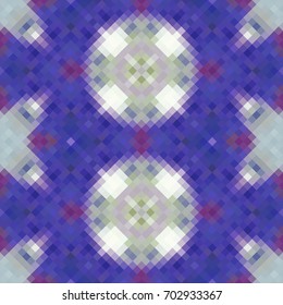 Kaleidoscopic low poly rhomb style vector mosaic background