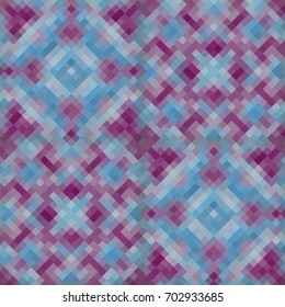 Kaleidoscopic low poly rhomb style vector mosaic background
