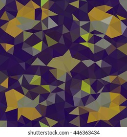 Kaleidoscopic low poly triangle style vector mosaic background