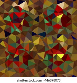 Kaleidoscopic low poly triangle style vector mosaic background