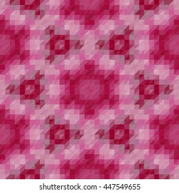Kaleidoscopic low poly triangle style vector mosaic background