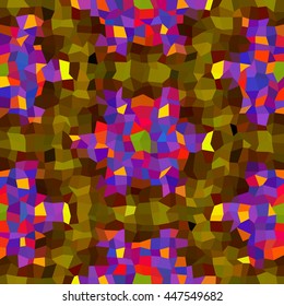 Kaleidoscopic low poly triangle style vector mosaic background