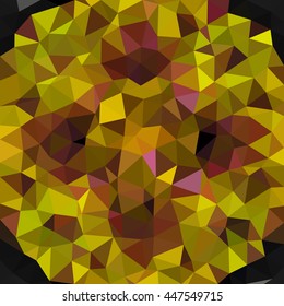 Kaleidoscopic low poly triangle style vector mosaic background