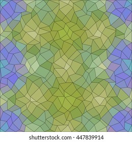 Kaleidoscopic low poly triangle style vector mosaic background