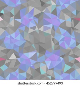 Kaleidoscopic low poly triangle style vector mosaic background