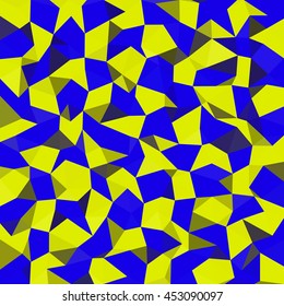 Kaleidoscopic low poly triangle style vector mosaic background