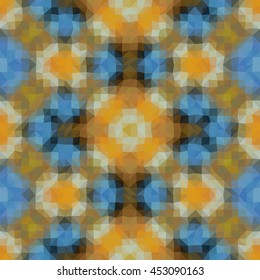Kaleidoscopic low poly triangle style vector mosaic background