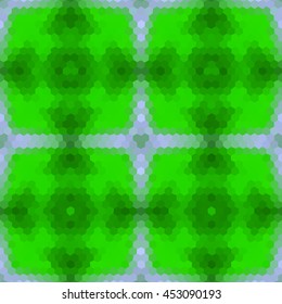 Kaleidoscopic low poly triangle style vector mosaic background