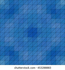 Kaleidoscopic low poly triangle style vector mosaic background
