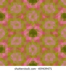 Kaleidoscopic low poly triangle style vector mosaic background