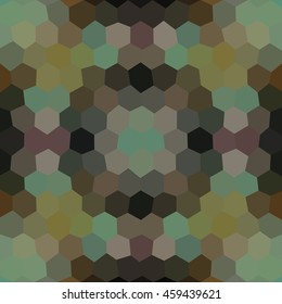 Kaleidoscopic low poly triangle style vector mosaic background