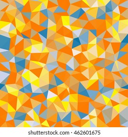 Kaleidoscopic low poly triangle style vector mosaic background