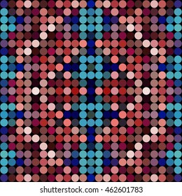 Kaleidoscopic low poly triangle style vector mosaic background