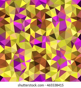 Kaleidoscopic low poly triangle style vector mosaic background