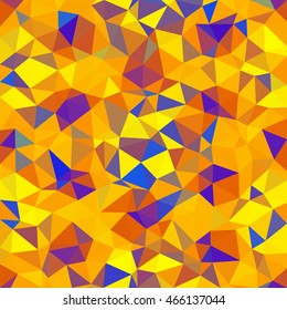 Kaleidoscopic low poly triangle style vector mosaic background