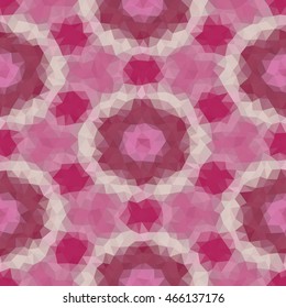 Kaleidoscopic low poly triangle style vector mosaic background