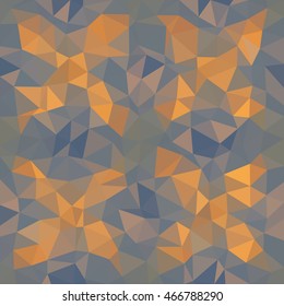 Kaleidoscopic low poly triangle style vector mosaic background