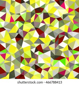 Kaleidoscopic low poly triangle style vector mosaic background