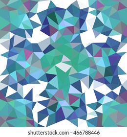 Kaleidoscopic low poly triangle style vector mosaic background