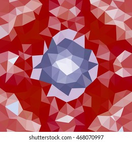 Kaleidoscopic low poly triangle style vector mosaic background