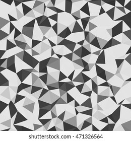 Kaleidoscopic low poly triangle style vector mosaic background