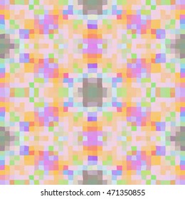 Kaleidoscopic low poly triangle style vector mosaic background