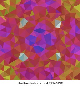 Kaleidoscopic low poly triangle style vector mosaic background