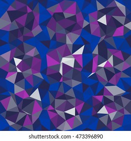 Kaleidoscopic low poly triangle style vector mosaic background