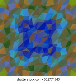 Kaleidoscopic low poly triangle style vector mosaic background