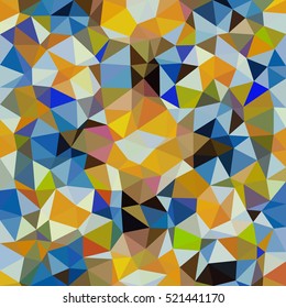 Kaleidoscopic low poly triangle style vector mosaic background