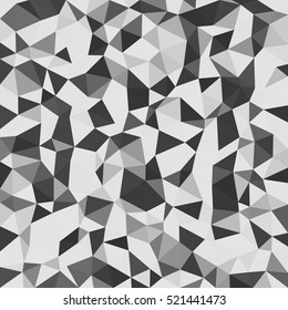Kaleidoscopic low poly triangle style vector mosaic background