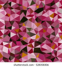 Kaleidoscopic low poly triangle style vector mosaic background
