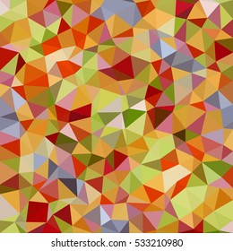 Kaleidoscopic low poly triangle style vector mosaic background