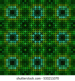 Kaleidoscopic low poly triangle style vector mosaic background