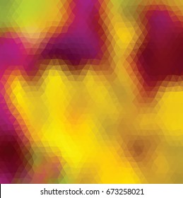 Kaleidoscopic low poly triangle style vector mosaic background