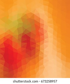Kaleidoscopic low poly triangle style vector mosaic background