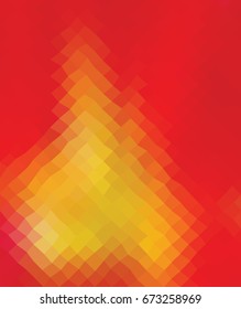 Kaleidoscopic low poly triangle style vector mosaic background