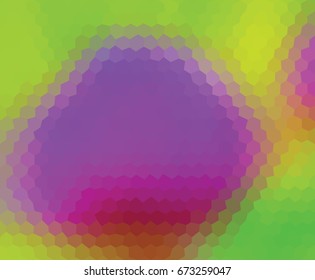 Kaleidoscopic low poly triangle style vector mosaic background