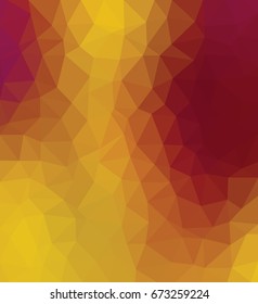 Kaleidoscopic low poly triangle style vector mosaic background