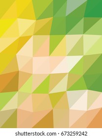 Kaleidoscopic low poly triangle style vector mosaic background